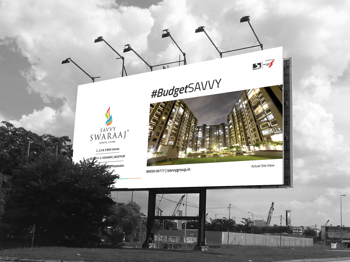 Savvy Swaraaj Onroad Hoarding