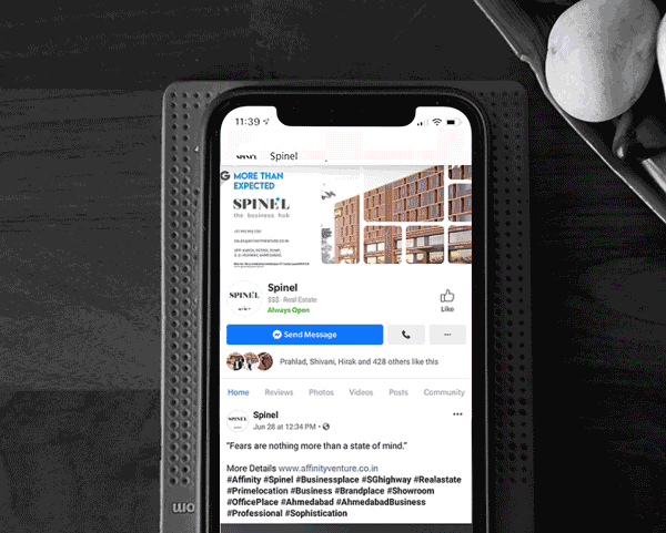 Mockup-GIF Spinel social media