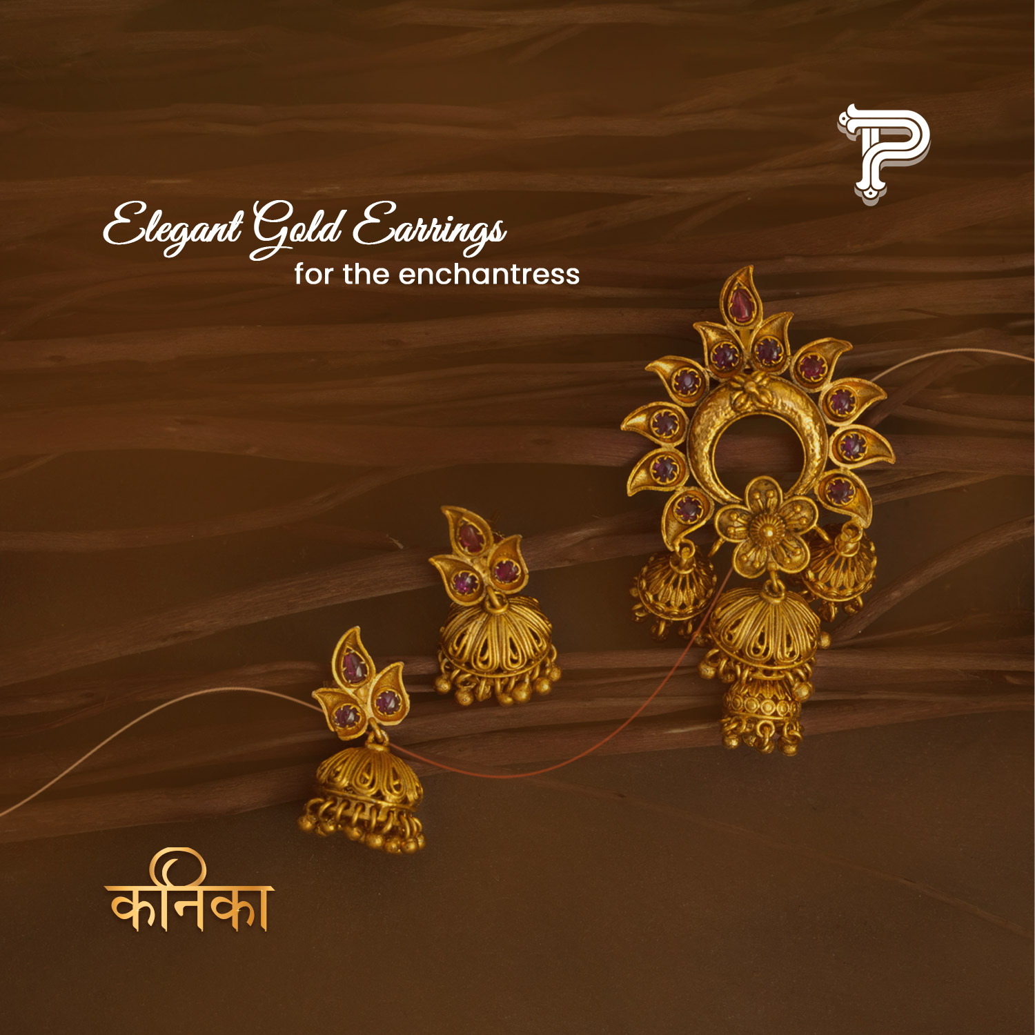 Patel Jewellers Social Media Post for Earring